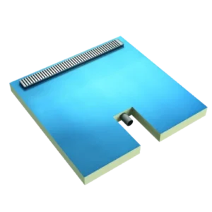 Renntrapiga dušinurga alusplaat (1200x1000x79 mm)